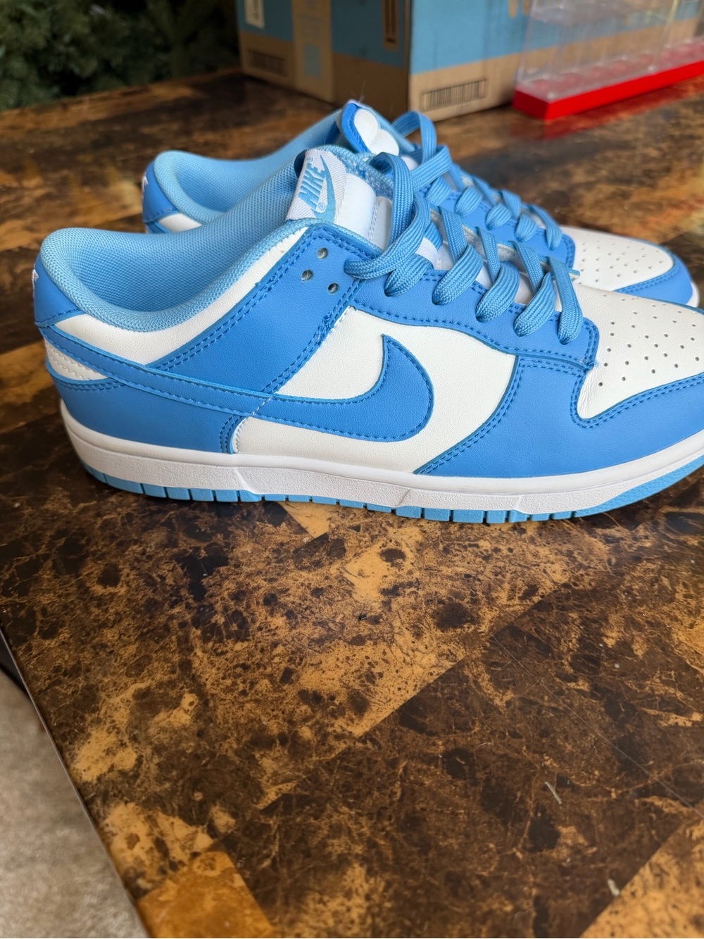 Nike Kids Low Top Sneakers - Light Blue/White